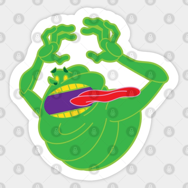 Lil Busters: Scared Spud Sticker by Circle City Ghostbusters